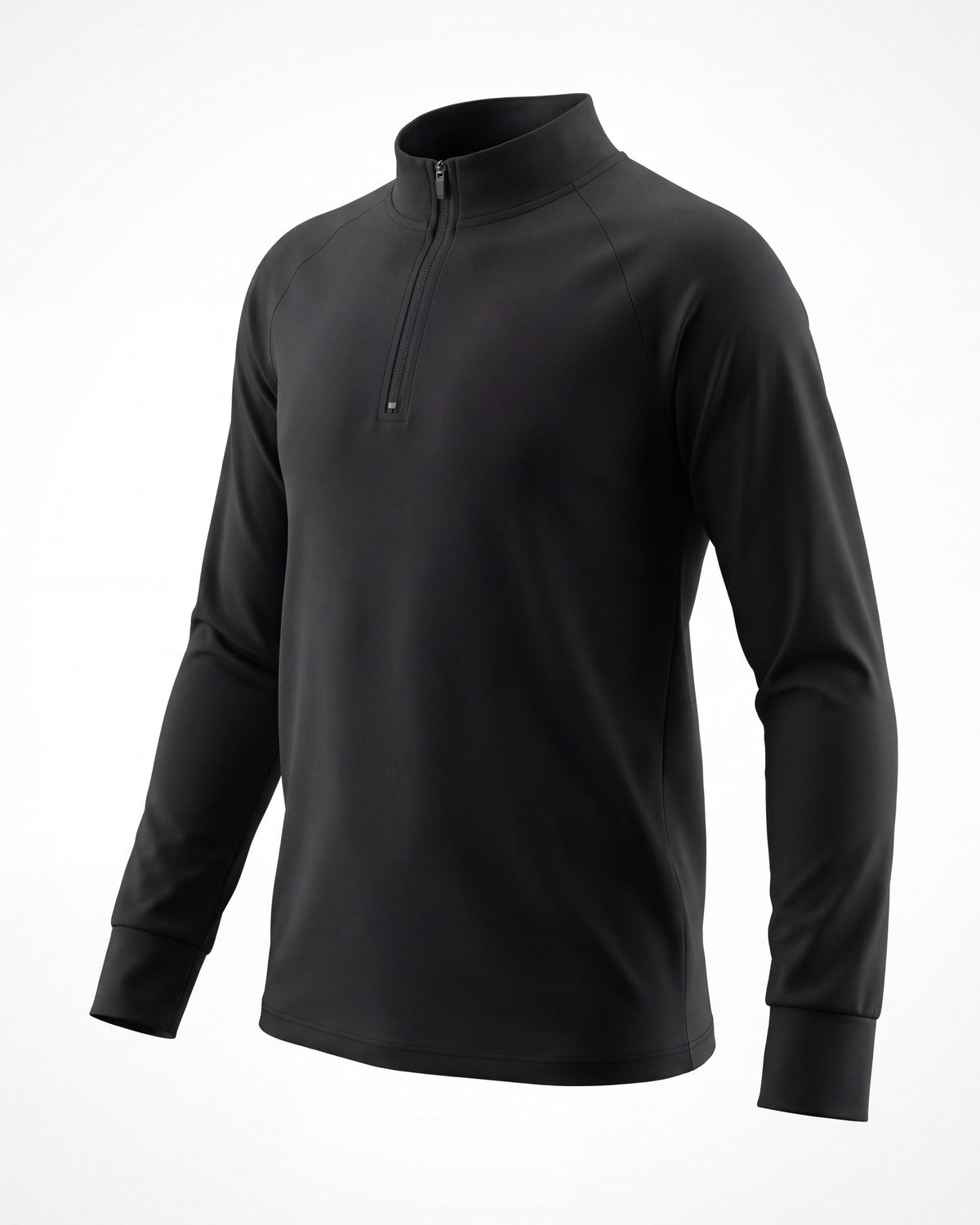 Rashguard de niño FIJI KIDS negro en vista de tres cuartos